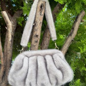 Plush Handbag Grey